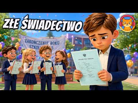 Marcin i Złe Świadectwo - okładka bajki audio