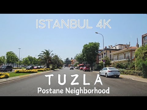Istanbul 4K Drive in Tuzla Wealthy Postane Neighborhood – Turkey 4K Drive and Sightseeing Video