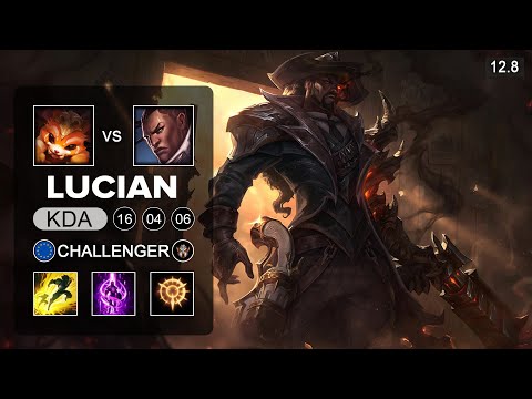 Lucian vs Gnar Top - EUW Challenger - Patch 12.8 Season 12