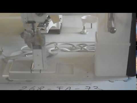 Durkopp-Adler 268-FA-73 postbed machine 1needle 3-transport trimmer/colonna 1ago 3-trasp. rasafilo