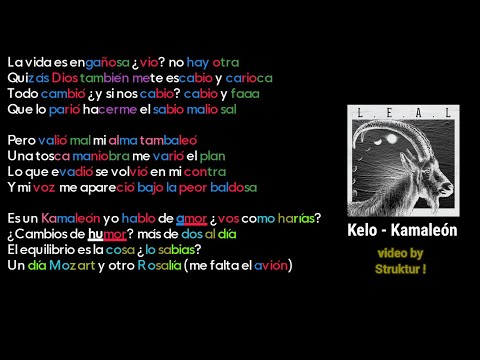 Kelo - Kamaleón Subtitulado con Letra Y Rimas - Struktur !
