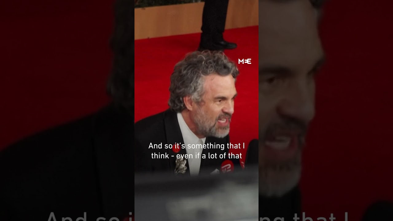 Actors representing Artists4Ceasefire wear pins calling for Gaza ceasefire at Oscars 2024