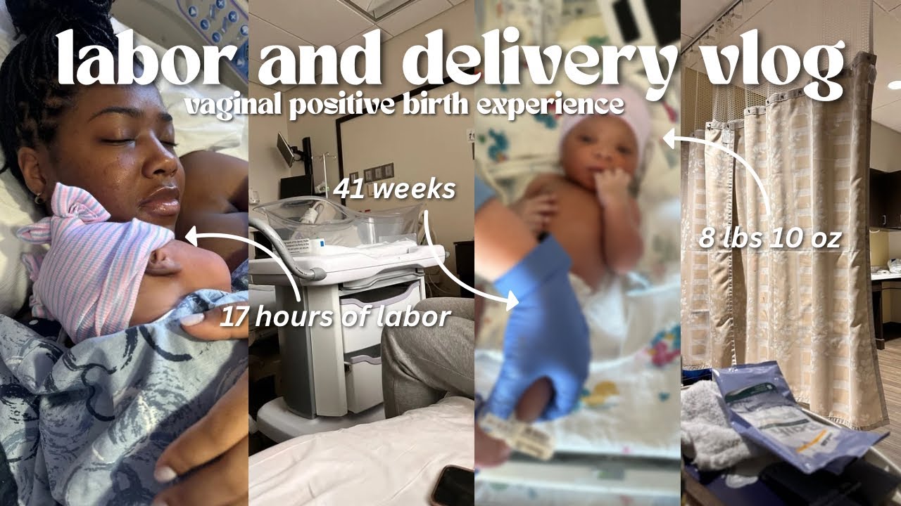 LABOR & DELIVERY VLOG *REAL RAW & UNCUT* | 17 HOURS OF LABOR, LABORED AT 41 WEEKS + 1ST BABY