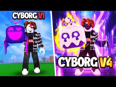 I Awakened Cyborg V4 With Only PURPLE Fruits (Blox Fruits)