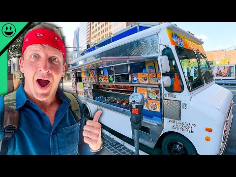 LA's UNEXPECTED Truck Scene!! Pre-Mexico Street Food Tour!