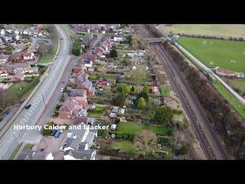 Fly Over Horbury and Calder processed at 4k 25fps