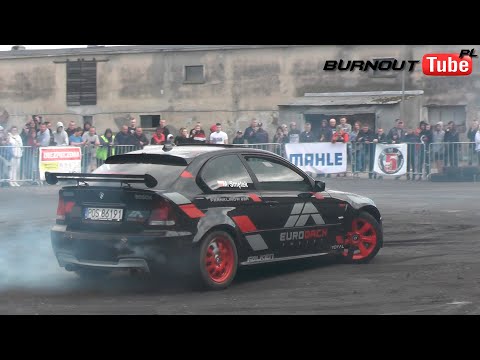 Pokaz driftu BMW E46 Compact - Majówka z BMW w Dobrzycy 2022