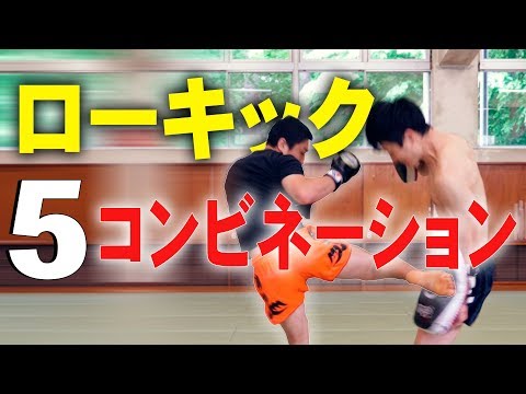 カット出来ないローキックコンビネーション！