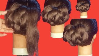 Very Easy And Beautiful Hairstyle With Clutcher | Beautiful Hairstyle For Weeding | BARNA'S MAKEOVER