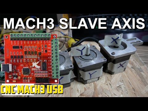How to Slave an Axis in Mach3 with CNC MACH3 USB 4 Axis 100KHz