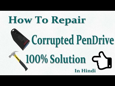 How to repair corrupted pen drive