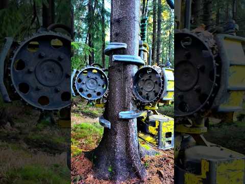 John Deere Felling a Tree with the Waratah H415 🌲🚜