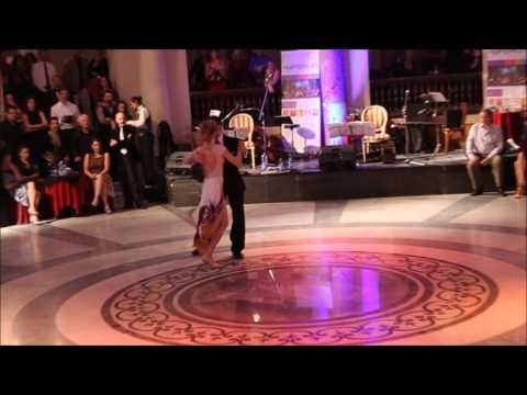  Chole Theodoropoulou  and  Dionisis Theodoropoulos  are  dancing  to  "  El bazar de los juguetes  "  at  Naples International Tango Festival  in  2016