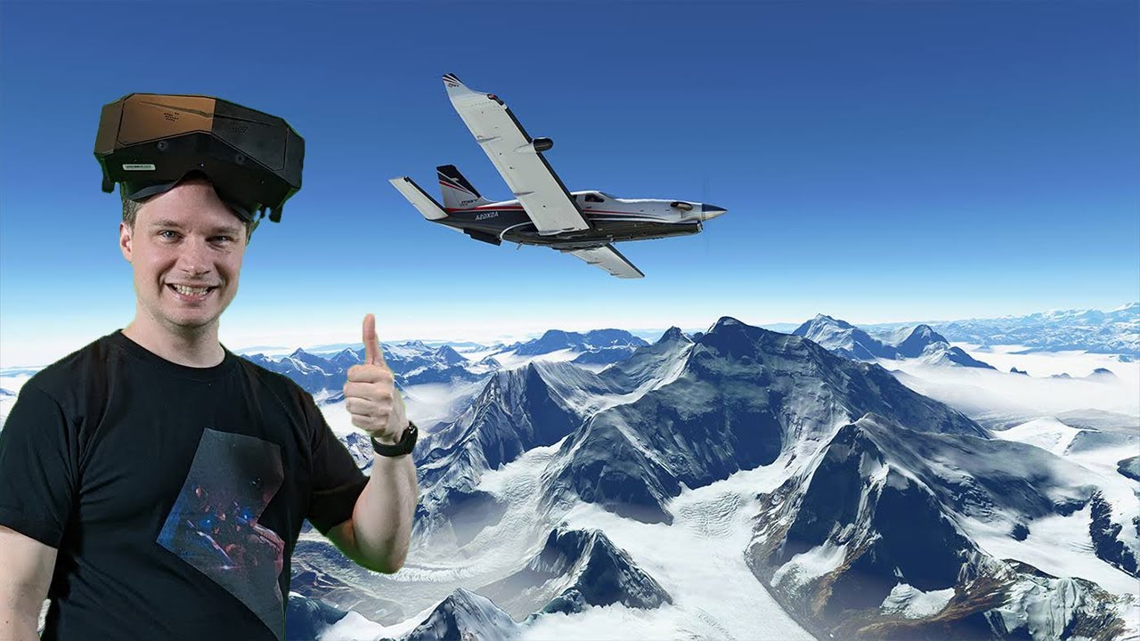 VoodooDE Wir fliegen über den Mount Everest mit der Pimax Crystal