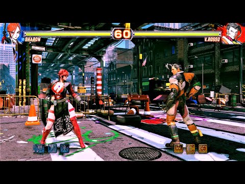 Fighting EX Layer | Sharon vs V.Rosso | PC Gameplay