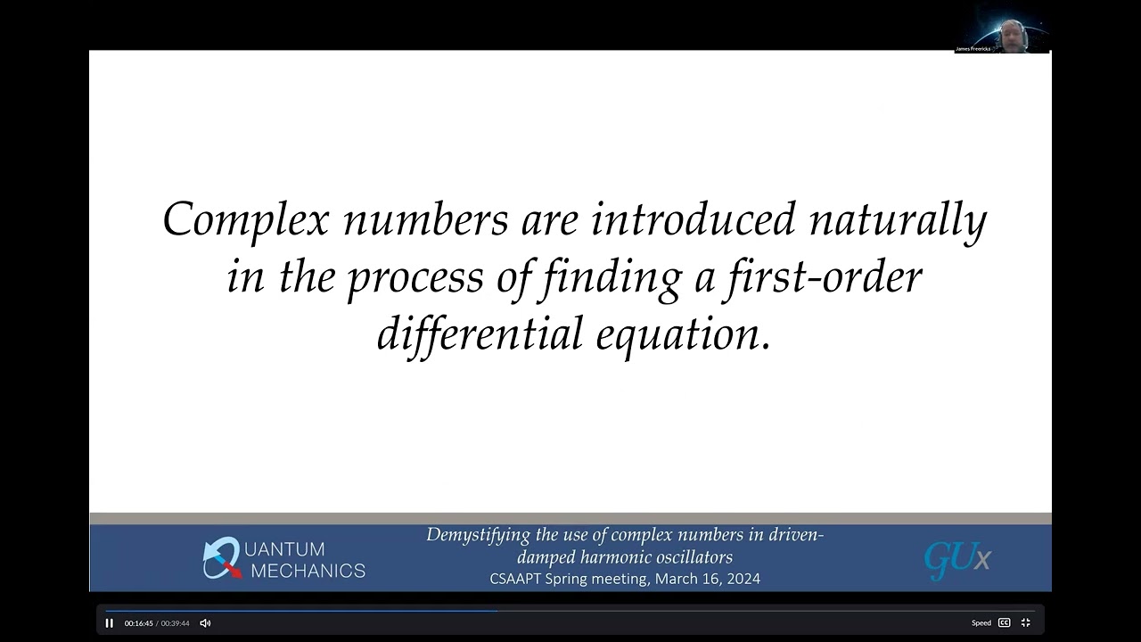 How to use complex numbers to solve the damped harmonic oscillator and much, much more