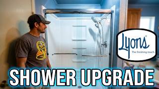 How I remodeled my shower using Lyons Linear shower kit from Menards.