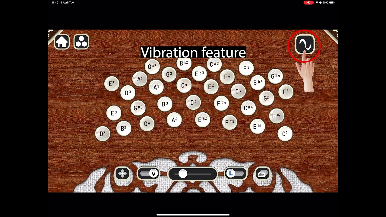 Bandoneon - Vibrato function