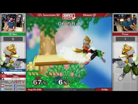 CFL Smackdown 92 Melee - OC Mike (Fox) vs Panda (Red) - Winners Quarters