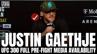 Justin Gaethje on UFC 300 Max Holloway Fight: I Don't Usually Plan on Being Alive After My Fights