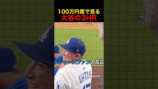 100万円席で見る大谷翔平1試合3HR