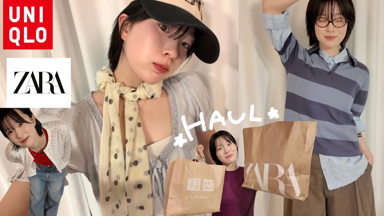 【購入品紹介】ZARAとユニクロの春服が可愛過ぎて爆買い🌸💸
