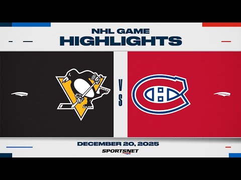 NHL Highlights | Penguins vs. Canadiens - December 20, 2025