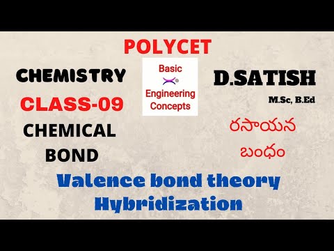 POLYCET 2021-Chemical Bond- Valence Bond THEORY- Hybridization || రసాయన బందం ||10TH chemistry