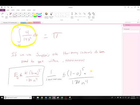 Calculus 2 Numerical Integration 2 and Improp Integrals 7.7 7.8 F19