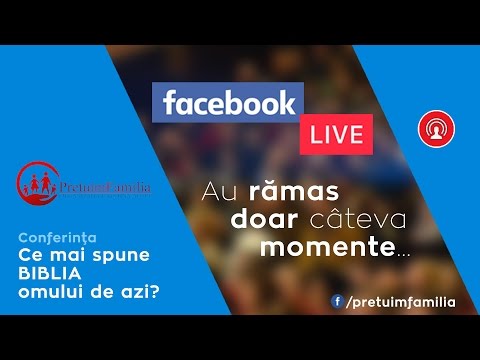 CONFERINŢA... Ce mai spune BIBLIA omului de azi? - Pr. STELIAN TOFANĂ (Cluj, 15 mai 2017)