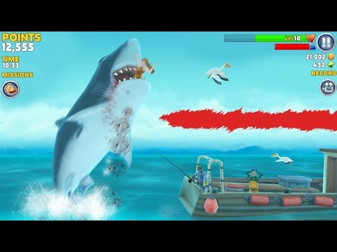 TOP 10 STRONGEST SHARKS IN HUNGRY SHARK SERIES!! hungry shark evolution vs hungry shark world