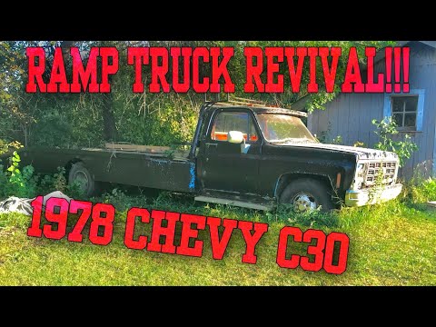 Forgotten 1978 Chevy Ramp Truck! Race Car Hauler! Will It Run?!?
