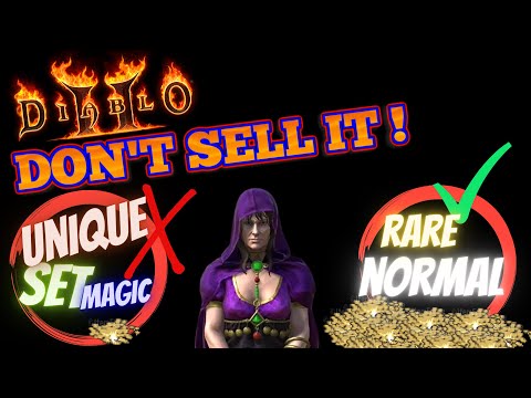 MORE GOLD from selling items in Diablo 2