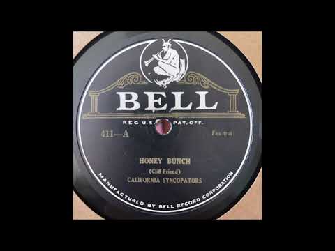 California Syncopators w/ Arthur Fields "Honey Bunch" Roaring 20s Jazz Band 78 RPM Record