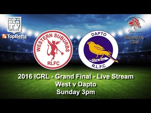 2016 ICRL 1st Grade Grand Final - Western Suburbs Devils Vs Dapto Canaries