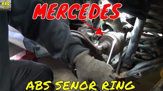 How to replace the rear ABS sensor magnet ring on a Mercedes...
