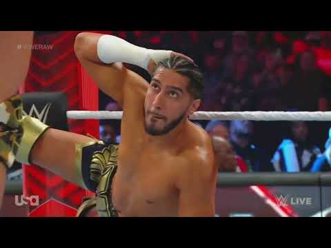 WWE RAW MUSTAFA ALI VS AUSTIN THEORY 10/24/21