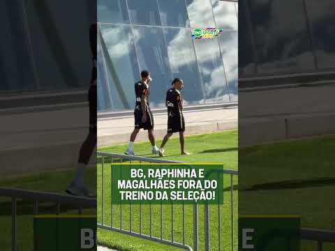 TRIO DA SELEÇÃO FICOU FORA DO TREINO PRA CONTROLE DE CARGA!! #shorts