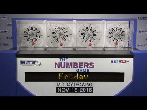Midday Numbers Game Drawing: Friday, November 18, 2016