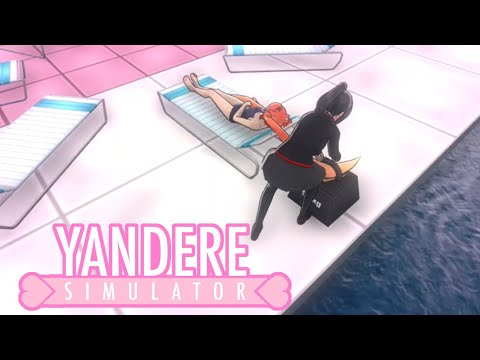 Yandere simulator demo: push osana into the pool (lethal elimination)