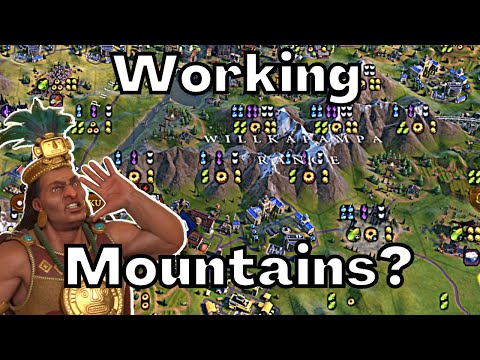 (Civ 6 Deity) INSANE Mountain Yields Gave Me The EASIEST Deity Science Win (Mountains Preserves)