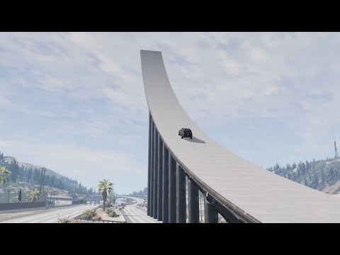Cars vs Giant Ramp in REVERSE | beamng drive mods | BeamNG.Drive