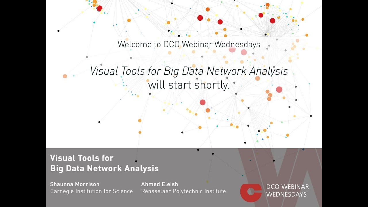Webinar: Visual Tools for Big Data Network Analysis