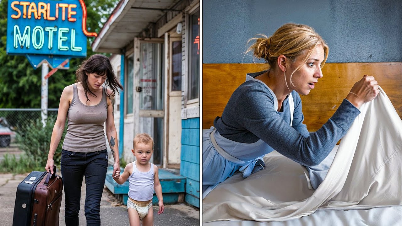 Boy and Mom Leave Motel, Maid Gets Strange Feeling and Checks Room, Then Sees It Under Sheets