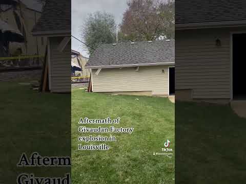 Walking around the complex behind the #Givaudan factory. #explosion #reels #shorts #louisville #news