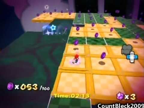 Super Mario Galaxy - Toy Time Galaxy - Luigi's Purple Coins (All 150)