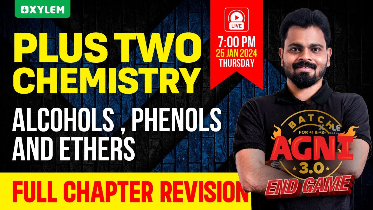 Plus Two Chemistry - Alcohols , Phenols and Ethers | Xylem Plus Two