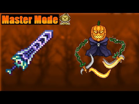 Terraria 1.4 Zenith Vs Pumpkin Moon Event in Master Mode