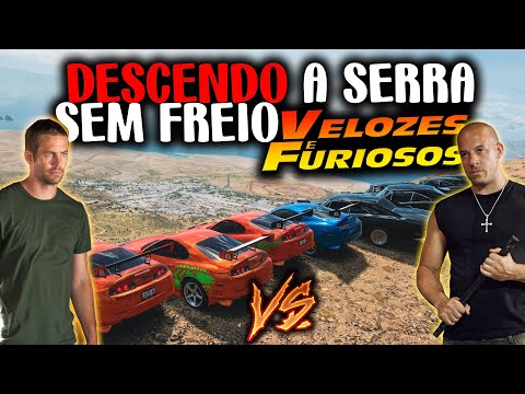 DESCENDO A SERRA SEM FREIO - VELOZES & FURIOSOS - BRIAN VS TORETTO - FORZA HORIZON 5