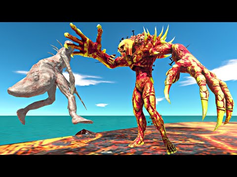 Magma Scourge vs Infernals in Magma Arena - Animal Revolt Battle Simulator